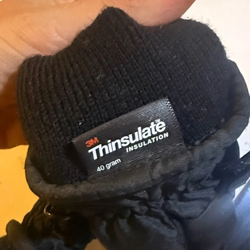 Thinsulate Black Toddler Winter Mittens 2t-3t